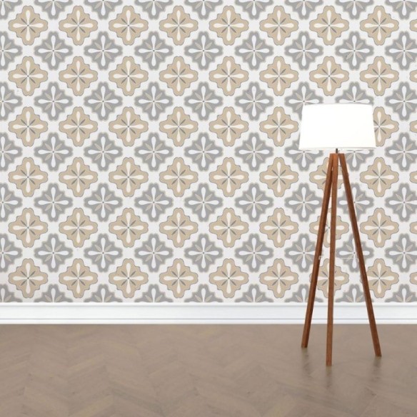 Papel de Parede Adesivo Azulejo Neutro N015174