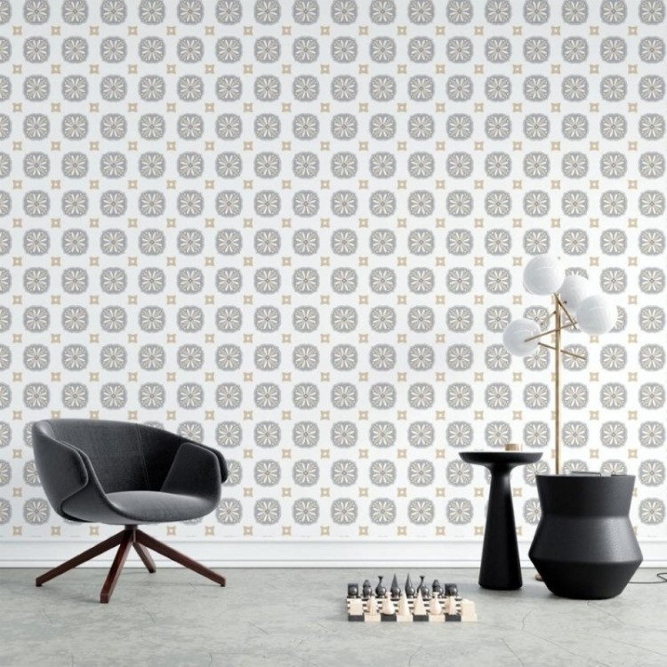 Papel de Parede Adesivo Azulejo Neutro N015175