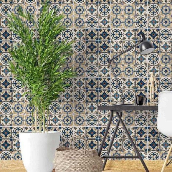 Papel de Parede Adesivo Azulejo Português 462567223