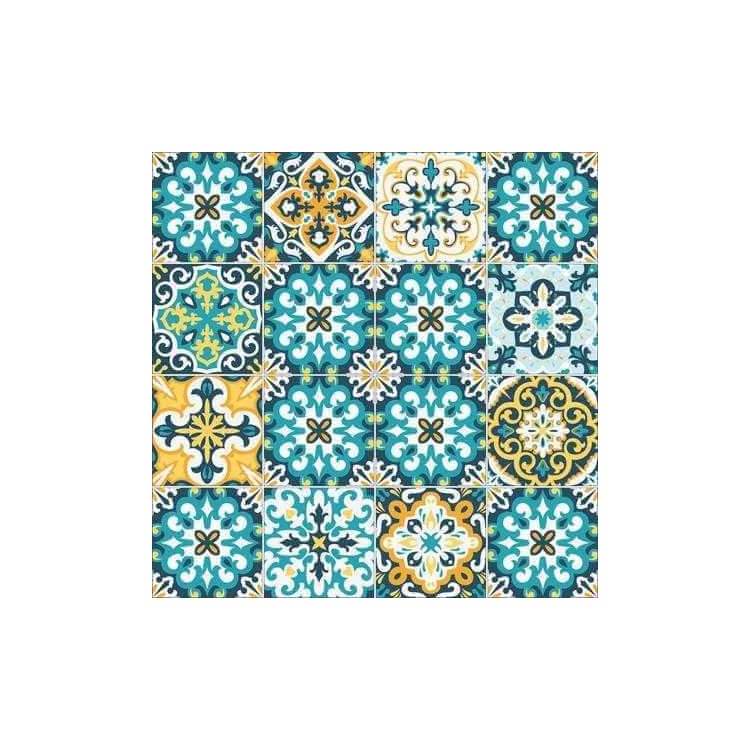 Papel de Parede Adesivo Azulejo Português...