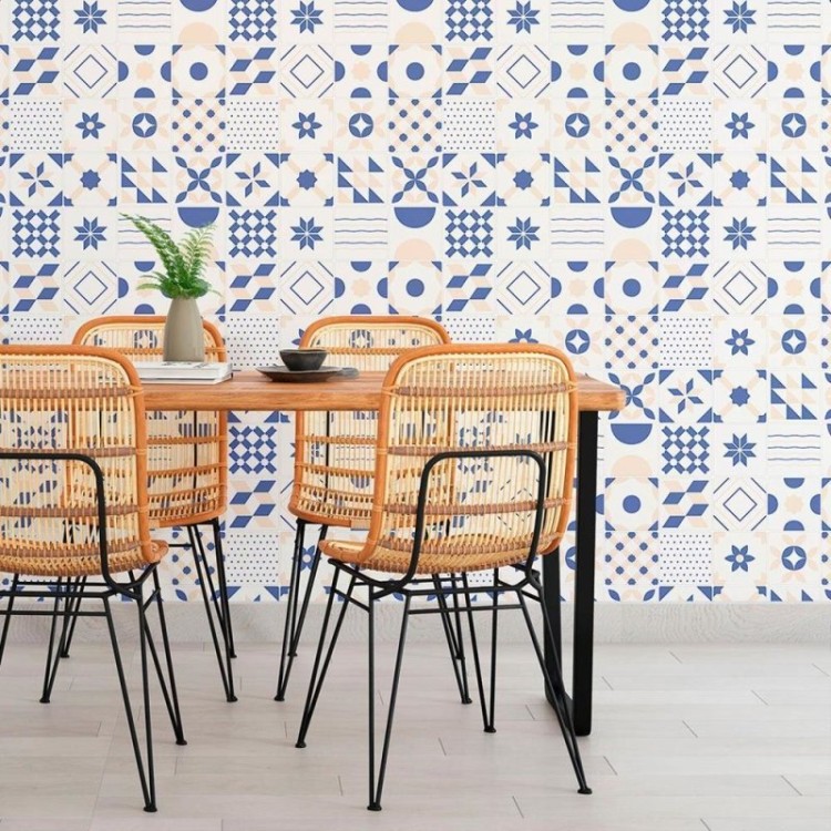 Papel de Parede Adesivo Azulejo Português N010035