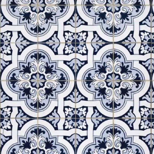 Papel de Parede Adesivo Azulejo Português N011008