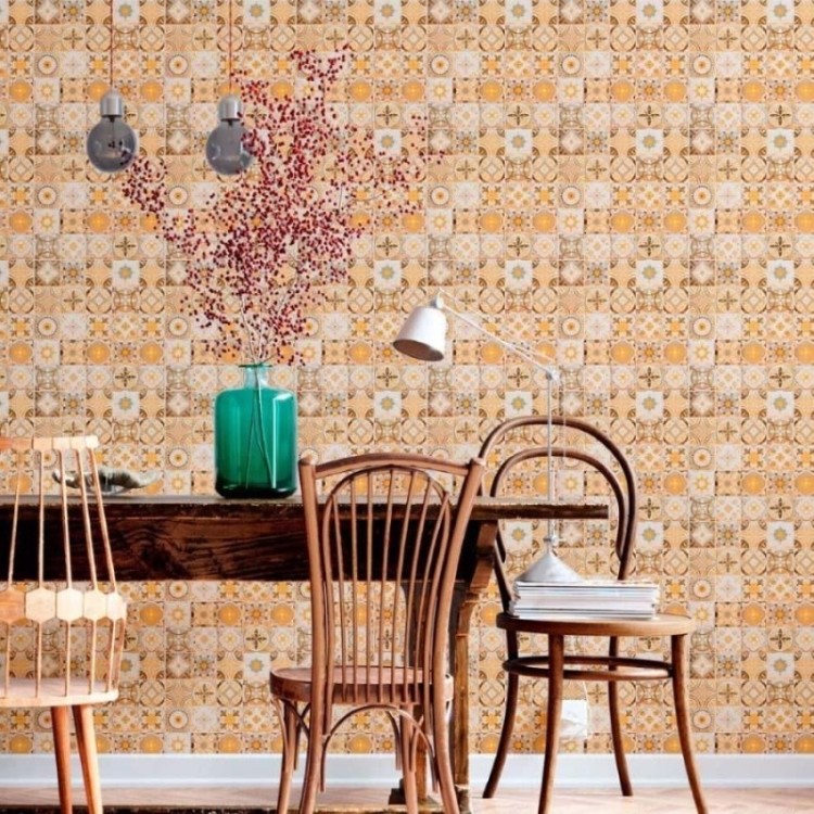 Papel de Parede Adesivo Azulejo Português N012126