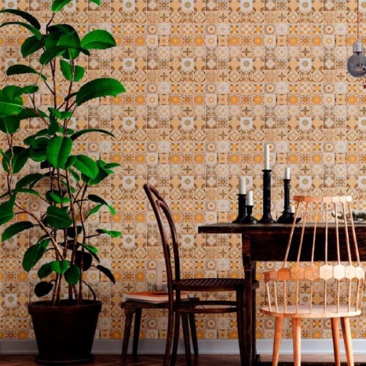 Papel de Parede Adesivo Azulejo Português N012126