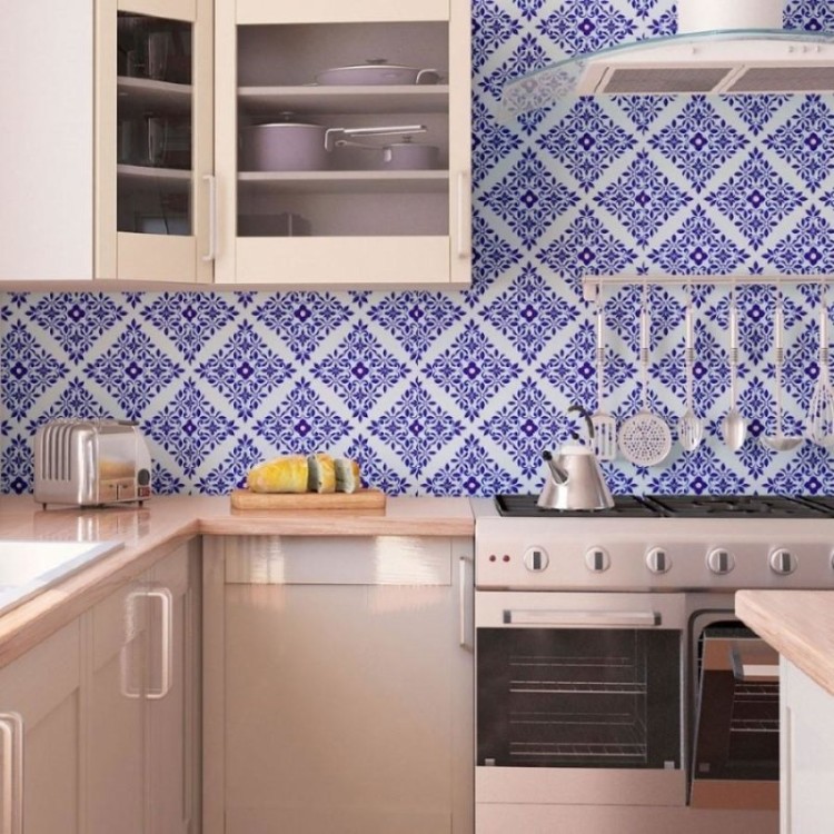Papel de Parede Adesivo Azulejo Português N013091
