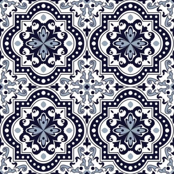 Papel de Parede Adesivo azulejo português N014128