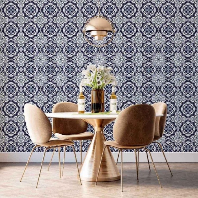 Papel de Parede Adesivo azulejo português N014128