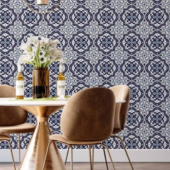 Papel de Parede Adesivo azulejo português N014128