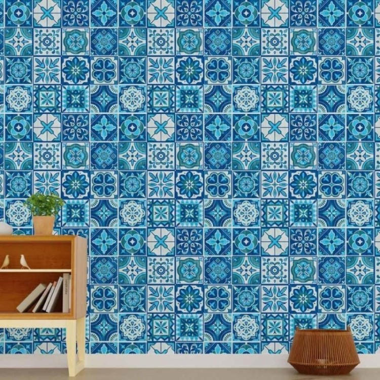 Papel de Parede Adesivo Azulejo Português N015118
