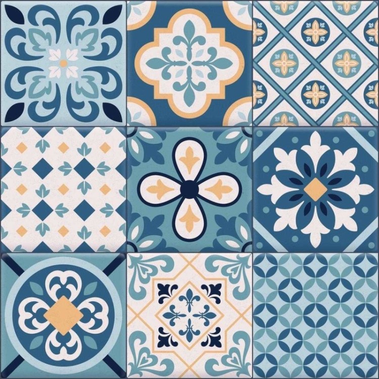 Papel de Parede Adesivo Azulejo Português N03032