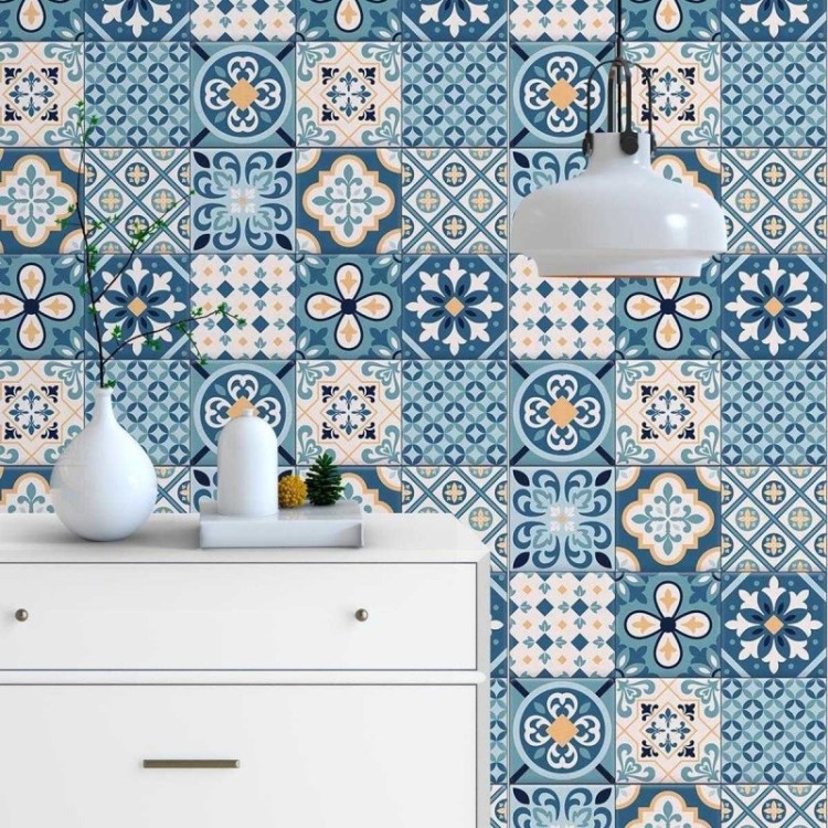 Papel de Parede Adesivo Azulejo Português N03032