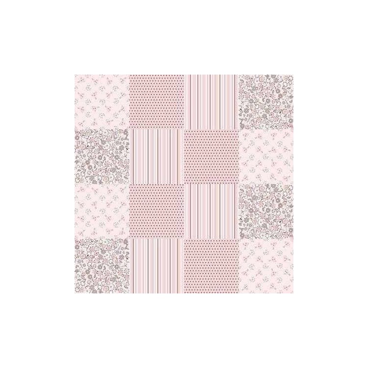 papel parede azulejos Conchas rosa estilo kawaii - TenStickers