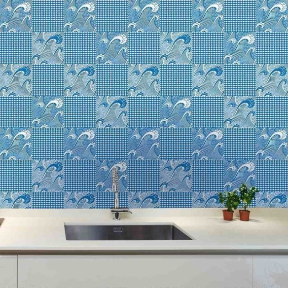 Papel de Parede Adesivo Azulejo Surf 19170