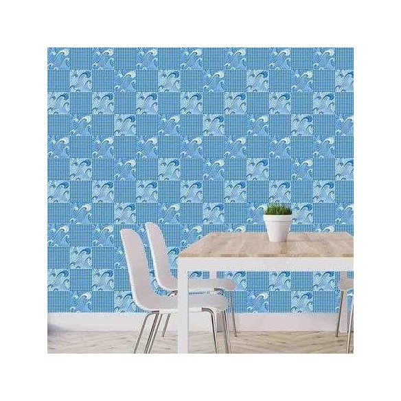 Papel de Parede Adesivo Azulejo Surf 19170
