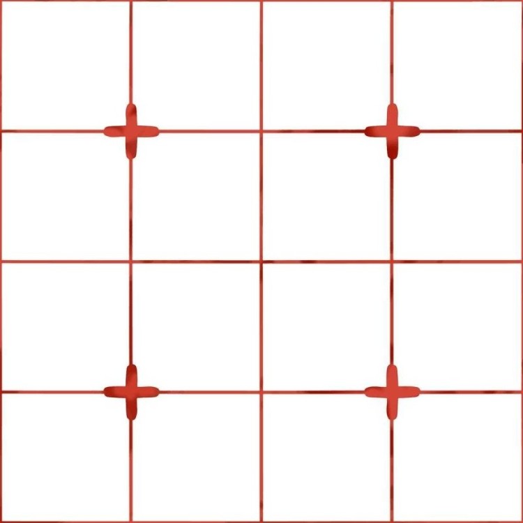 Papel de Parede Adesivo Azulejo Vermelho e...