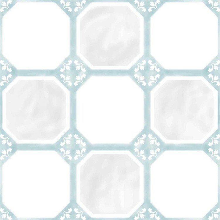 Papel de Parede Adesivo Azulejo Vintage Azul...